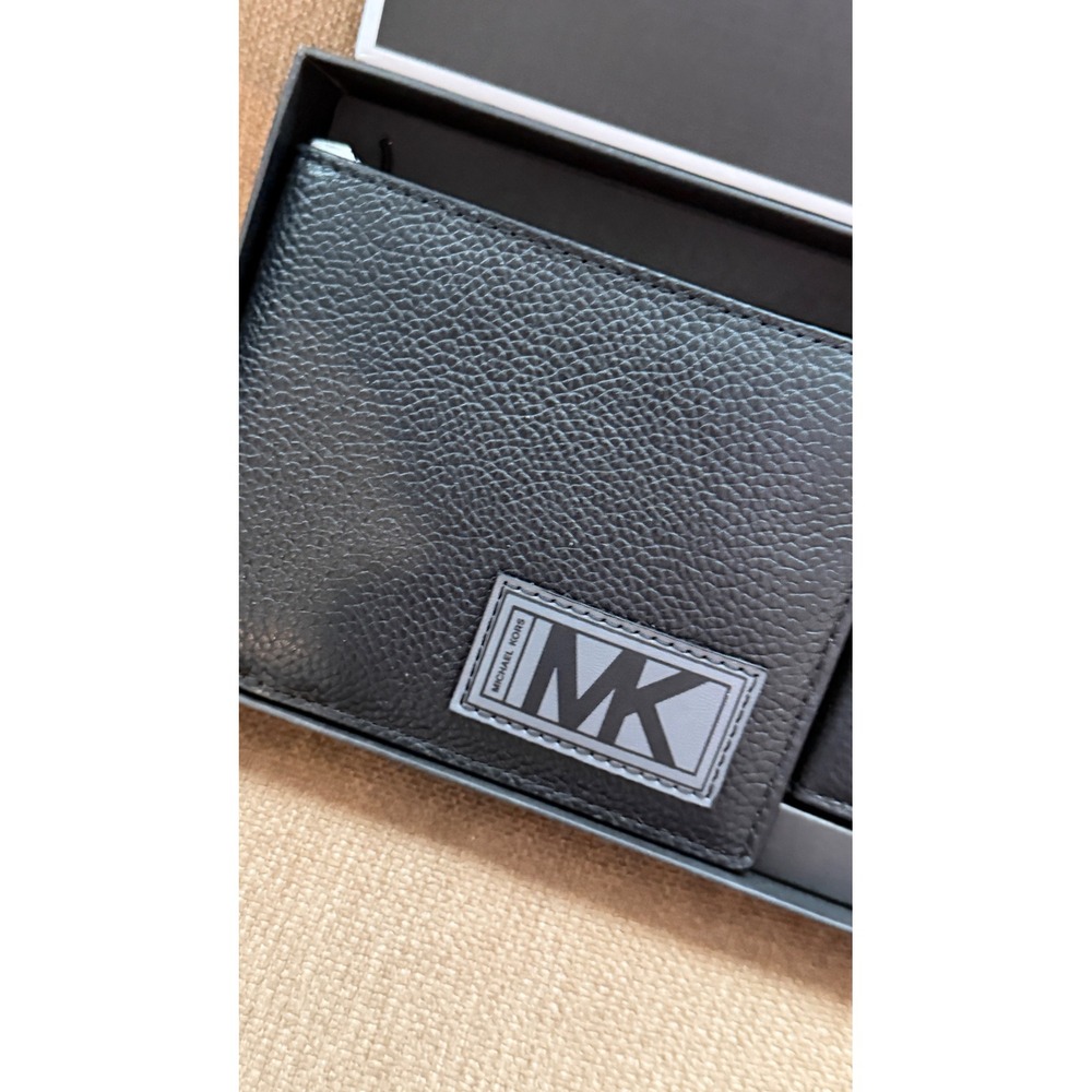 Michael Kors Mens 3-in-1 Wallet Box Set Black Leather 36U0LGFF1L NEW - Picture 5 of 11